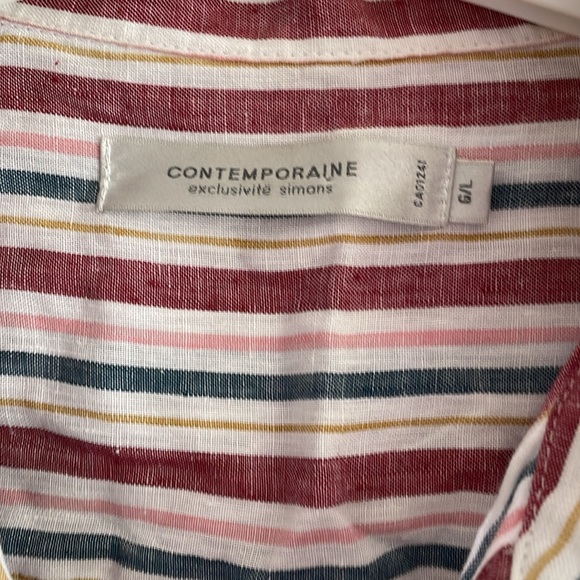 100% Linen Shirt By Contemporaine - Picture 2 of 5